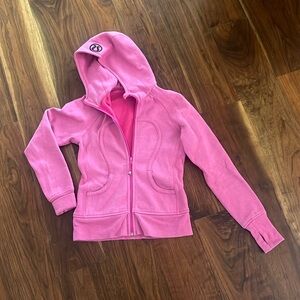 Lululemon Women’s Scuba Hoodie Pink Glitter Full Zip